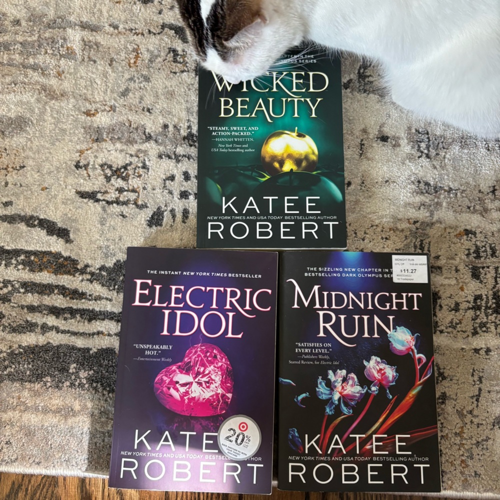 Lot of 3 Katee Robert’s books - Wicked Beauty, Midnight Ruin & Electric Idol
